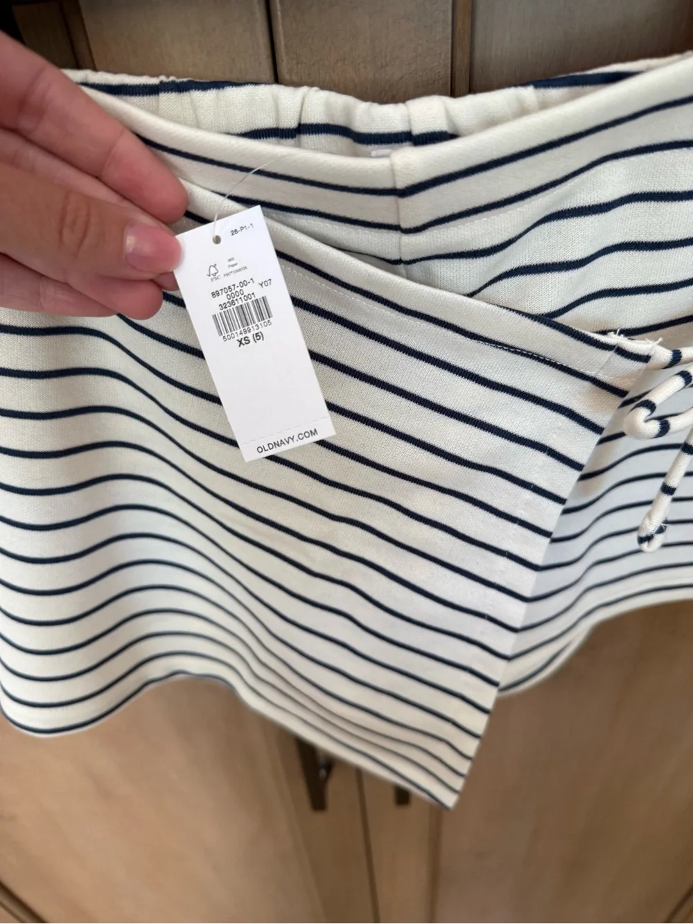 Old Navy- Striped Wrap Skort